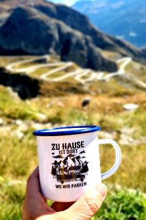 Kaffeehäferl beim Tremola aussicht.