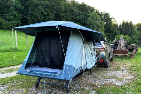 Thule Outset am Campingplatz