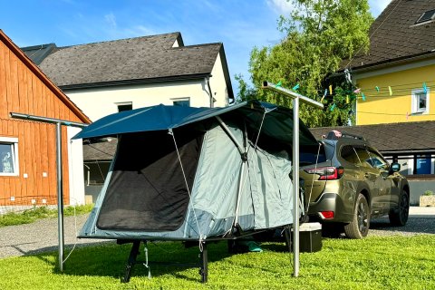 Thule Outset am Campingplatz